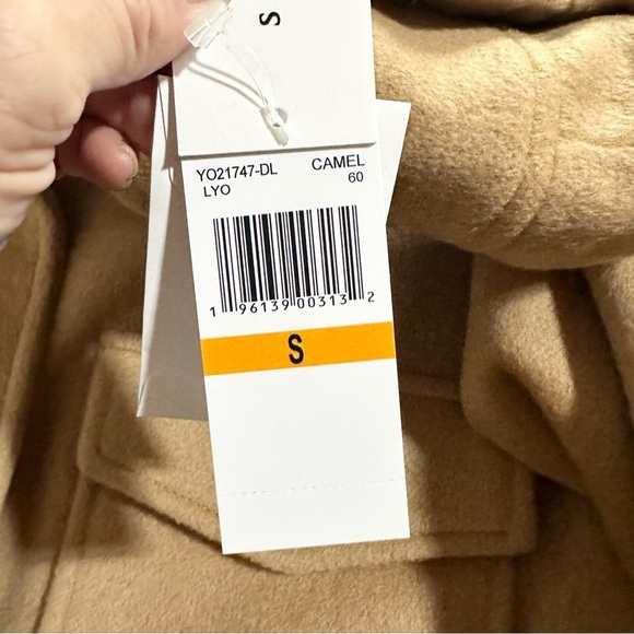 Sanctuary Camel Fringe Wool Blend Coat Size Small NWT - Picture 10 of 10